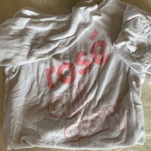 White fox rosè sweater!